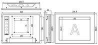 8 ιντσών PC Βιομηχανική οθόνη αφής DC 12V Διασύνδεση 250 cd/m2 φωτεινότητα