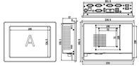 8 ′′ Industrial Touch Panel PC Panel Dual Network 4 Series 4USB CE FCC Εγκρίθηκε