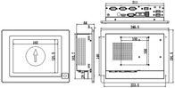 8 ιντσών Industrial Touch Panel PC Windows 10 HM76 Τσιπ 4G DDR3 Μνήμη