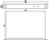 Windows / Linux Rack Mount Βιομηχανικός υπολογιστής 4U I3 I5 I7 CPU 1 Σλοτ επέκτασης