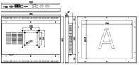Υψηλή φωτεινότητα IP65 Industrial Touch Screen Panel PC Monitor 400cd/m2 φωτεινότητα