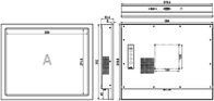 Βιομηχανική οθόνη αφής 17 ιντσών IP65 250cd/m2