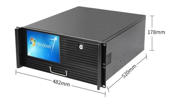 4U Rackmount Βιομηχανικός Υπολογιστής 19 ιντσών Υποστήριξη Συστήματος Windows / Linux