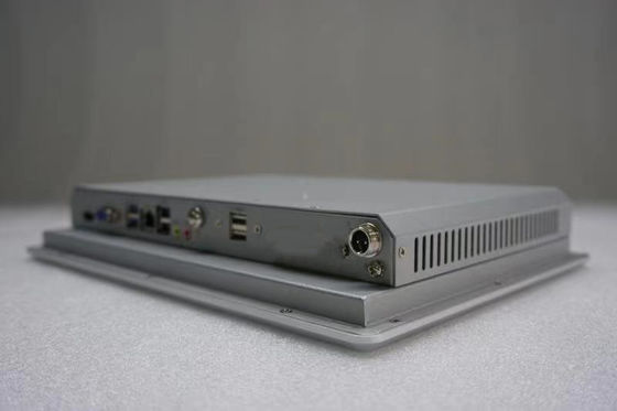 12V συνεχής τροφοδοσία Πίνακας επαφής βιομηχανικού τύπου PC 400cd/m2 Intel Atom N270 επεξεργαστής
