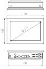 10.1&quot; Ανθεκτικό Touch Industrial Panel PC Σκηνοθετήσιμη μονάδα επικοινωνίας Wi-Fi/ Bluetooth/4G