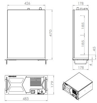 Intel B560 Rugged Industrial Rackmount PC με αποθήκευση MSATA 20kg