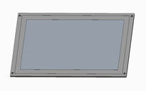 X215R-03 21,5' οθόνη οχήματος LCD οθόνη χωρητική αφής υψηλή φωτεινότητα Πολλαπλές μεθόδους εγκατάστασης